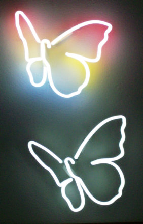 The Butterfly Effect -Neon Art by Steven Cole